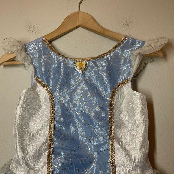 Disney Cinderella Blue Dress Costume Girls Sz 10/12 - Picture 5 of 6